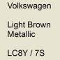 Preview: Volkswagen, Light Brown Metallic, LC8Y / 7S.